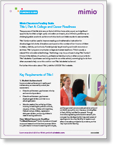 Mimio Funding Guide Mimio Funding Guide